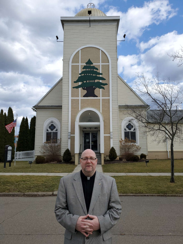 St Joes Maronite Church with Father Claude Franklin